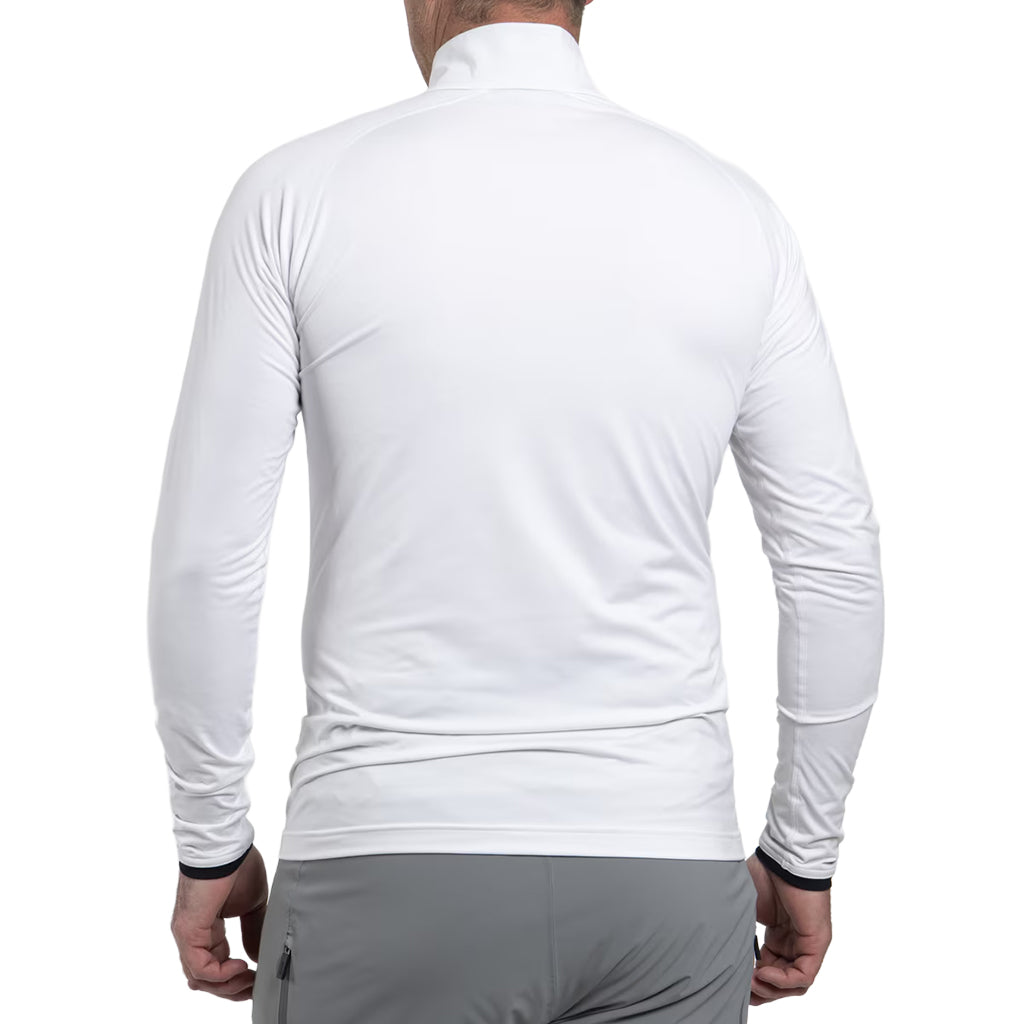 Men Feel Half-Zip - White/Black