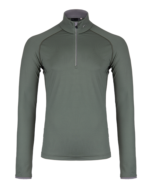 Men Feel Midlayer Half-Zip Green Smoke/Pewter