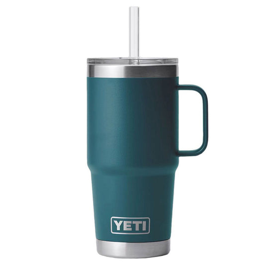 Rambler 25 Oz Straw Mug Agave Teal