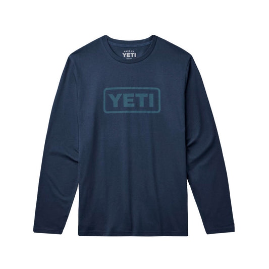 Logo Badge Long Sleeve T-Shirt Navy