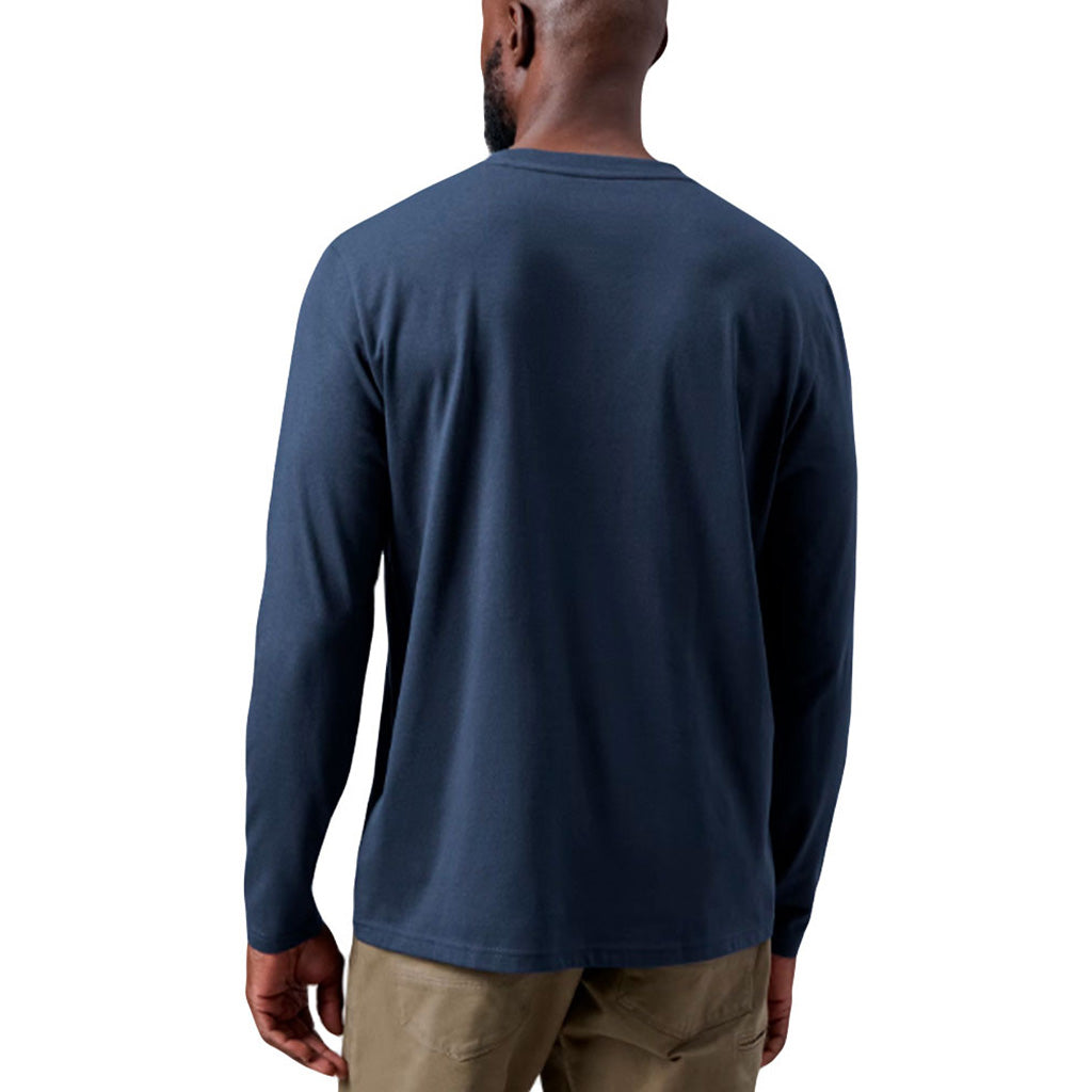 Logo Badge Long Sleeve T-Shirt Navy