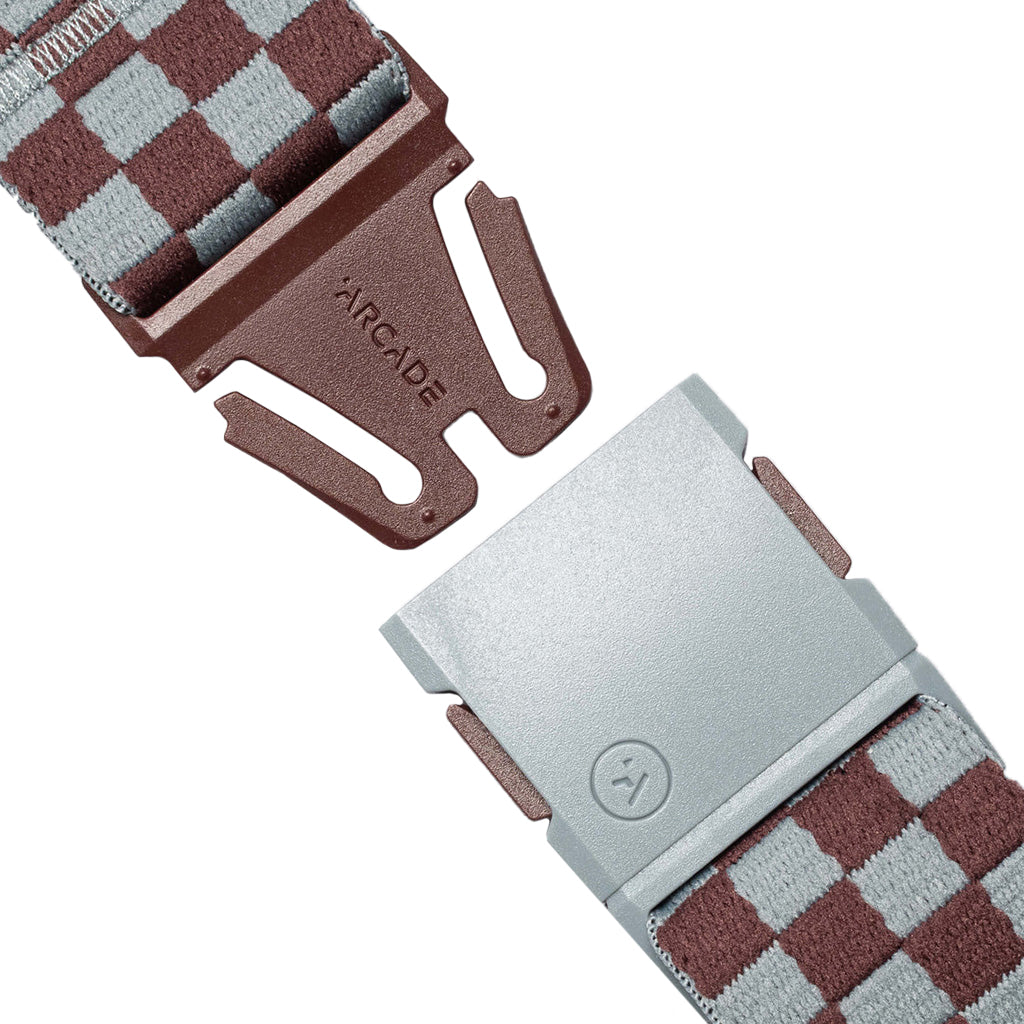 Check- Cloud/Burgundy